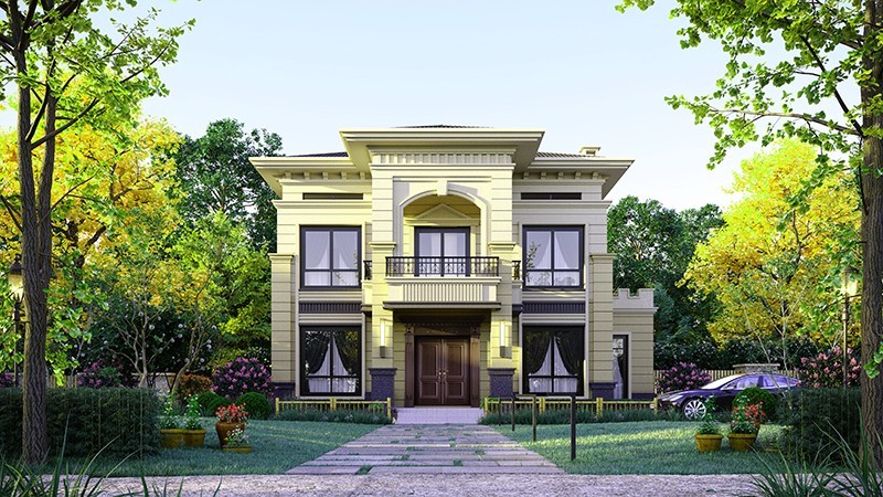 自贡中式合院住宅，开放庭院与邻里乡亲更亲近